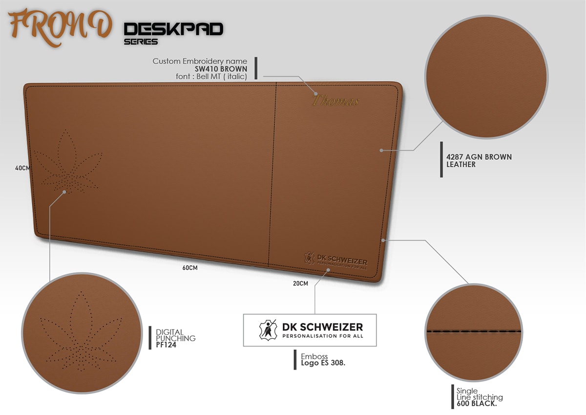 Leather Deskpad – Frono Design (Free Mousepad & Free Shipping)