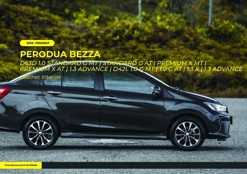 Prime Selection Perodua Bezza Cover