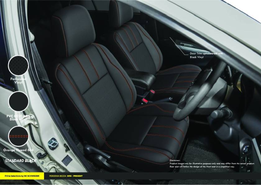 PERODUA BEZZA STANDARD BLACK 2016-PRESENT - DK SCHWEIZER